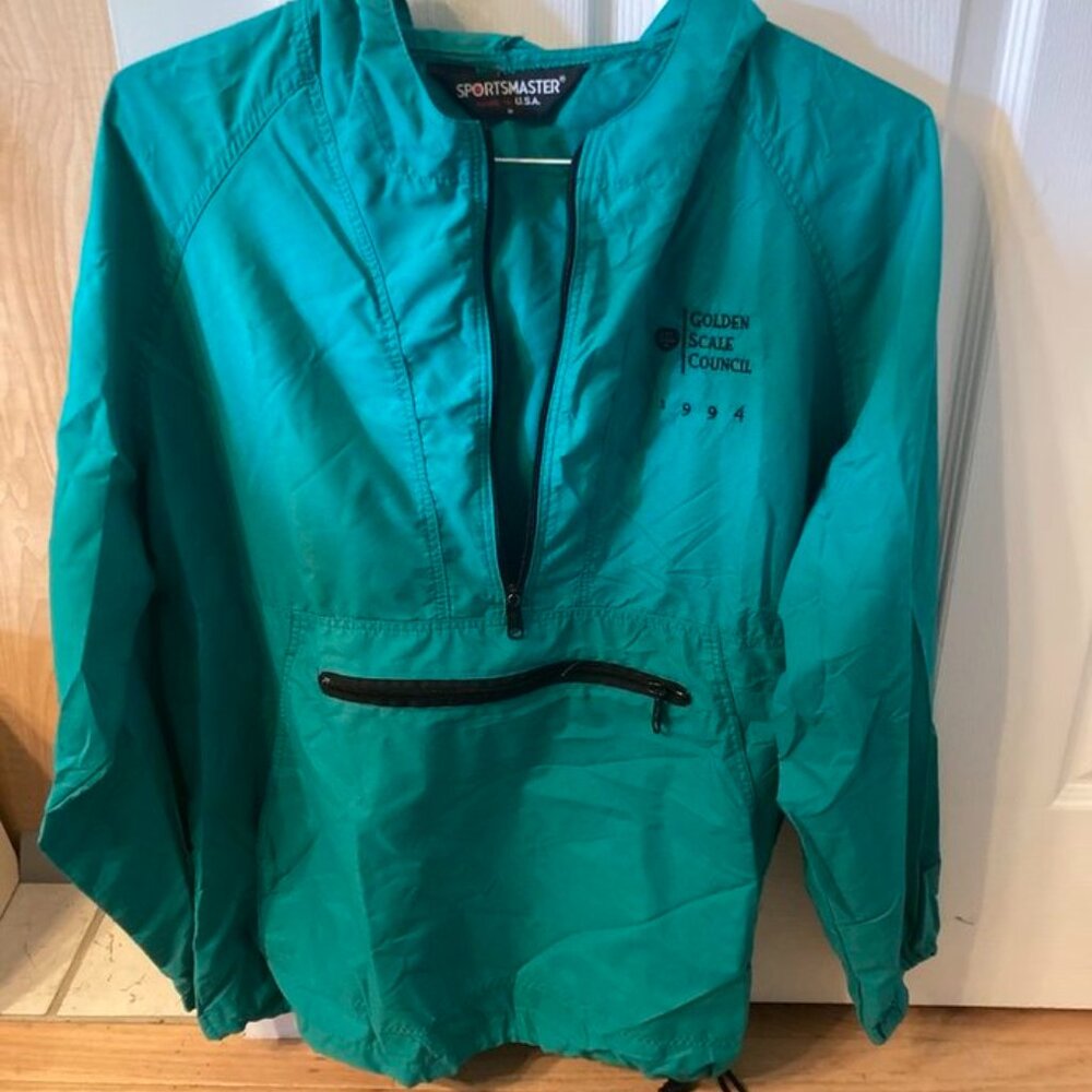 Putnam Investments Golden Scale Council 1994 Jacket Windbreaker Green Financial